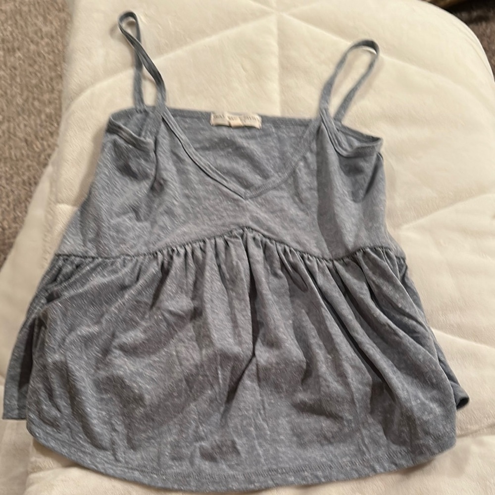 Truly Madly Deeply Blue Peplum Camisole Top